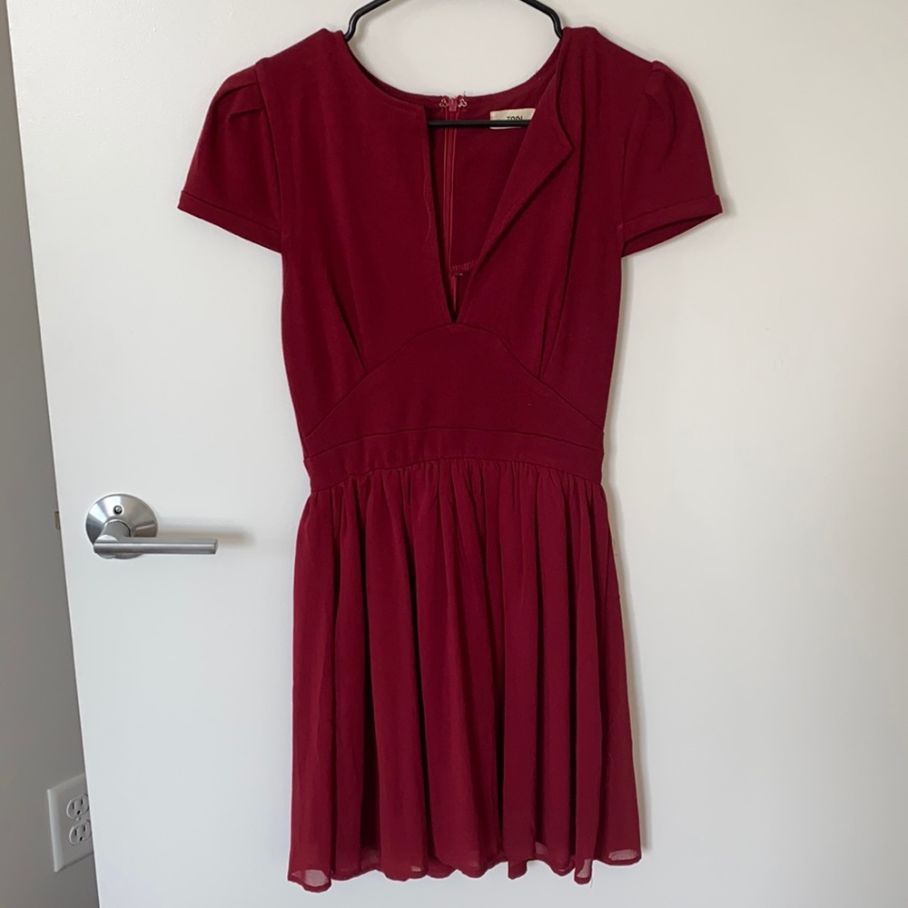 Flattering Red Party Dress